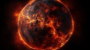 Early Earth Magma Planet Art Concept