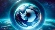 Earth Atmosphere Antarctic Ozone Hole Art Concept