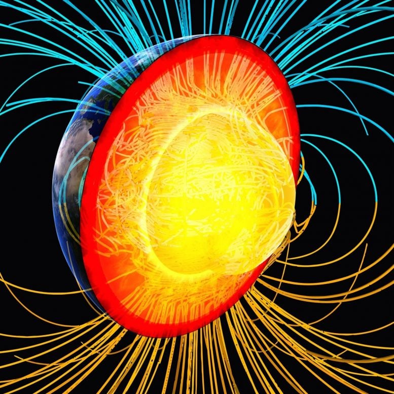Il campo magnetico al centro della Terra