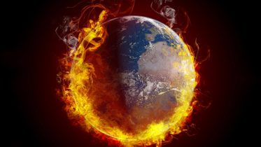 Earth Fire Global Warming Concept