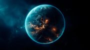 Earth Like Exoplanet Art Concept