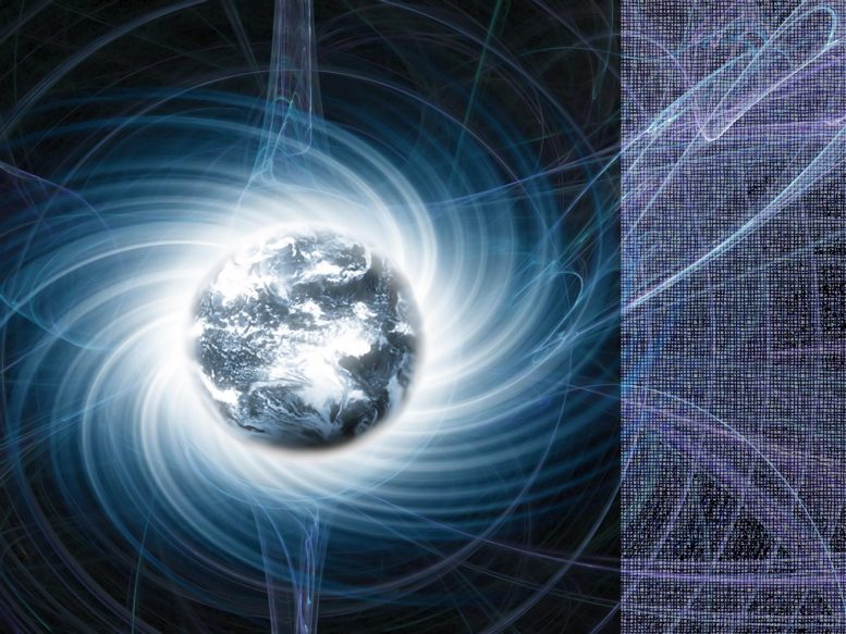 Earth Magnetic Field Illustration