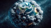 Earth Smoke CO2 Concept