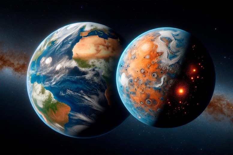 Earth and Exoplanet