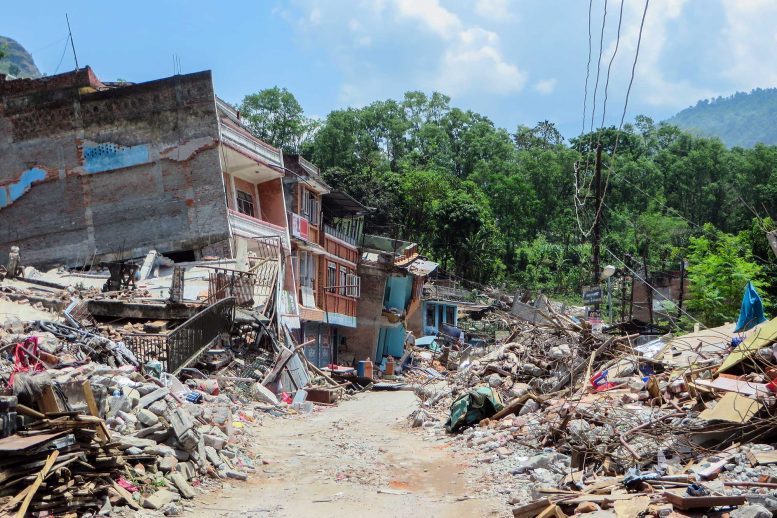 Earthquake Destroyed Village
