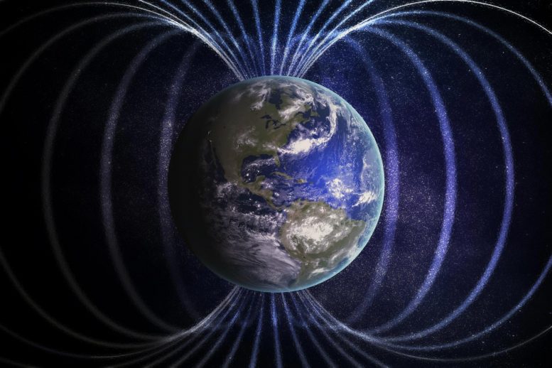 Earth's Magnetic Field Illustration