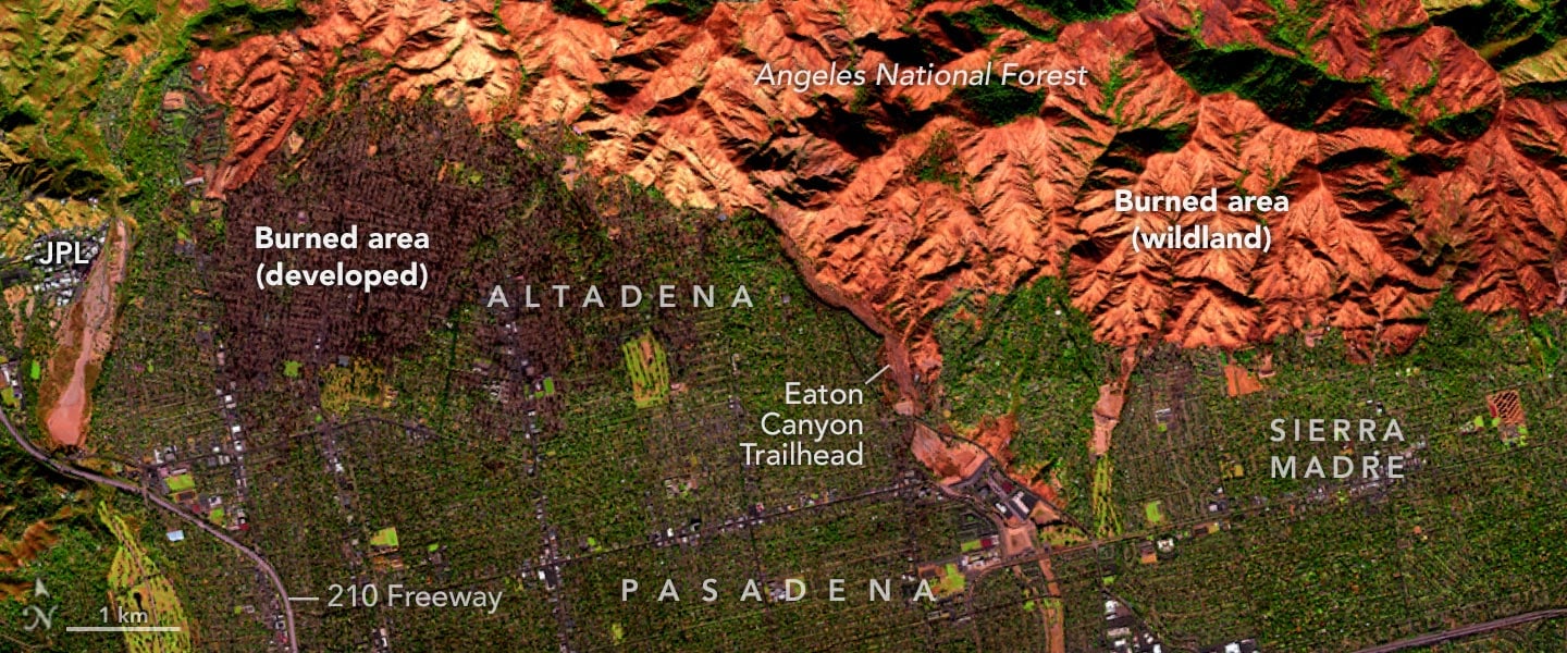 How NASA’s Infrared Imaging Uncovered the True Extent of Eaton Fire ...