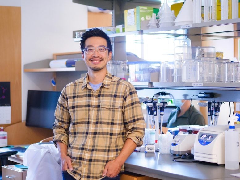 Ed Chuong in His Lab
