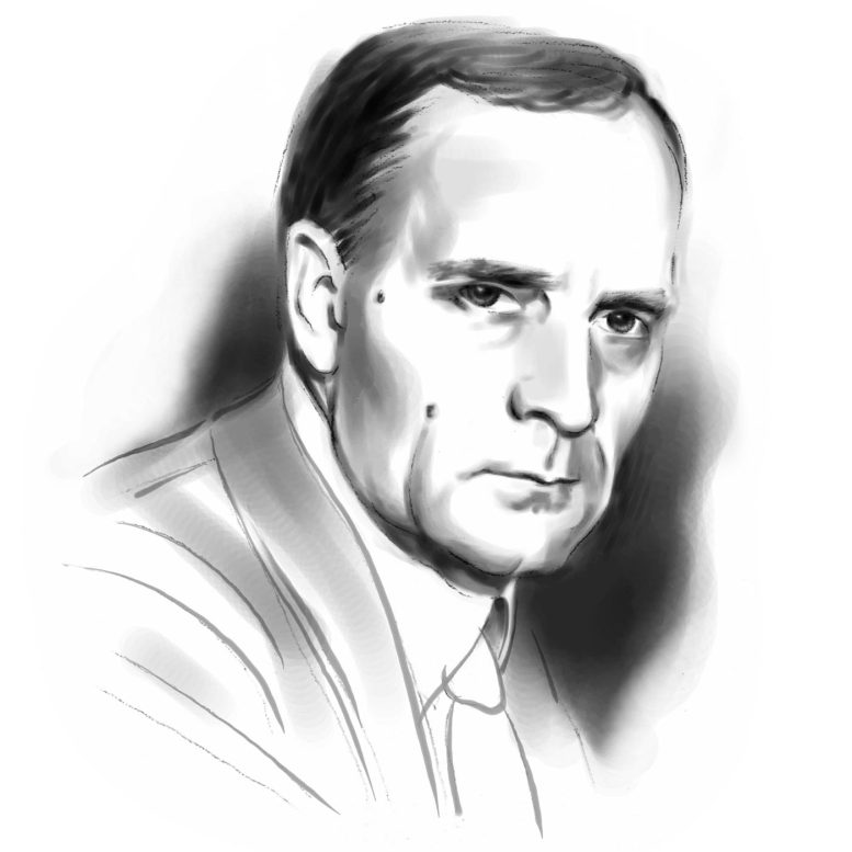 Edwin Powell Hubble Sketch