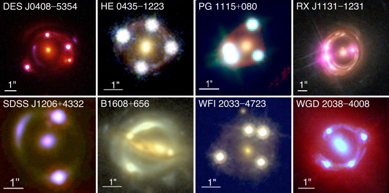 Eight Time Delay Gravitational Lens Systems
