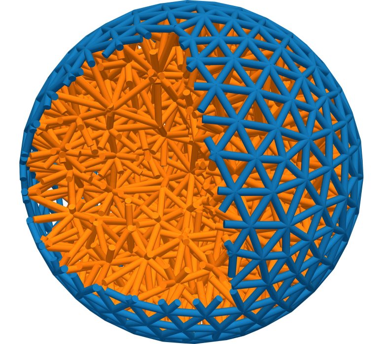 Elastic Ball Wrapped in Layer of Tiny Robots