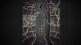 Electrical Current Flowing Through Tokamak Fusion Facility