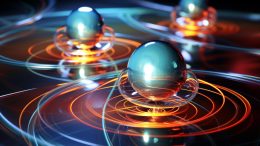 Electrons Atomic Physics Art Concept