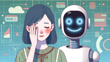 Embarrassed Woman Robot
