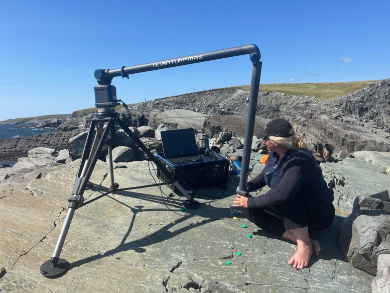 Emily Mitchell at Mistaken Point