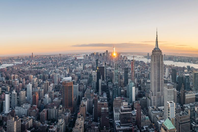 Empire State Building Manhattan New York City Dusk