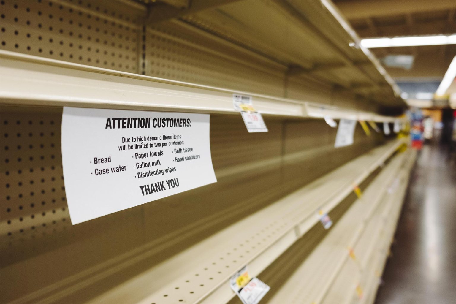 Worried About Empty Store Shelves? Here Are the 5 Commodities That Will