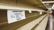 Empty Store Shelves Rationing