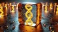 Encapsulated DNA Art Concept