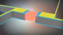 Enhanced Radiative Heat Transfer Across a Gap Between Two Micro Sized Silicon Plates