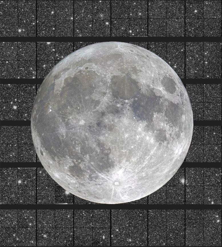 Euclid Wide View Moon Overlay