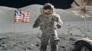 Eugene Cernan on the Moon