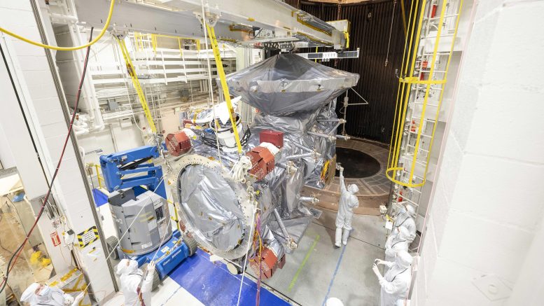 Europa Clipper Rolls Into Thermal Vacuum Testing