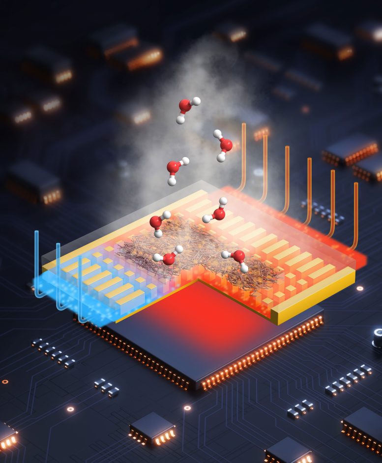 Evaporative Cooling Membrane Illustration