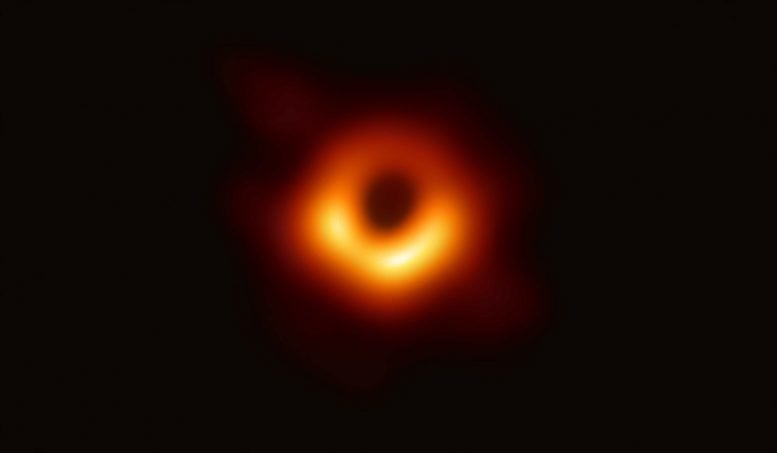 The first image is a black hole