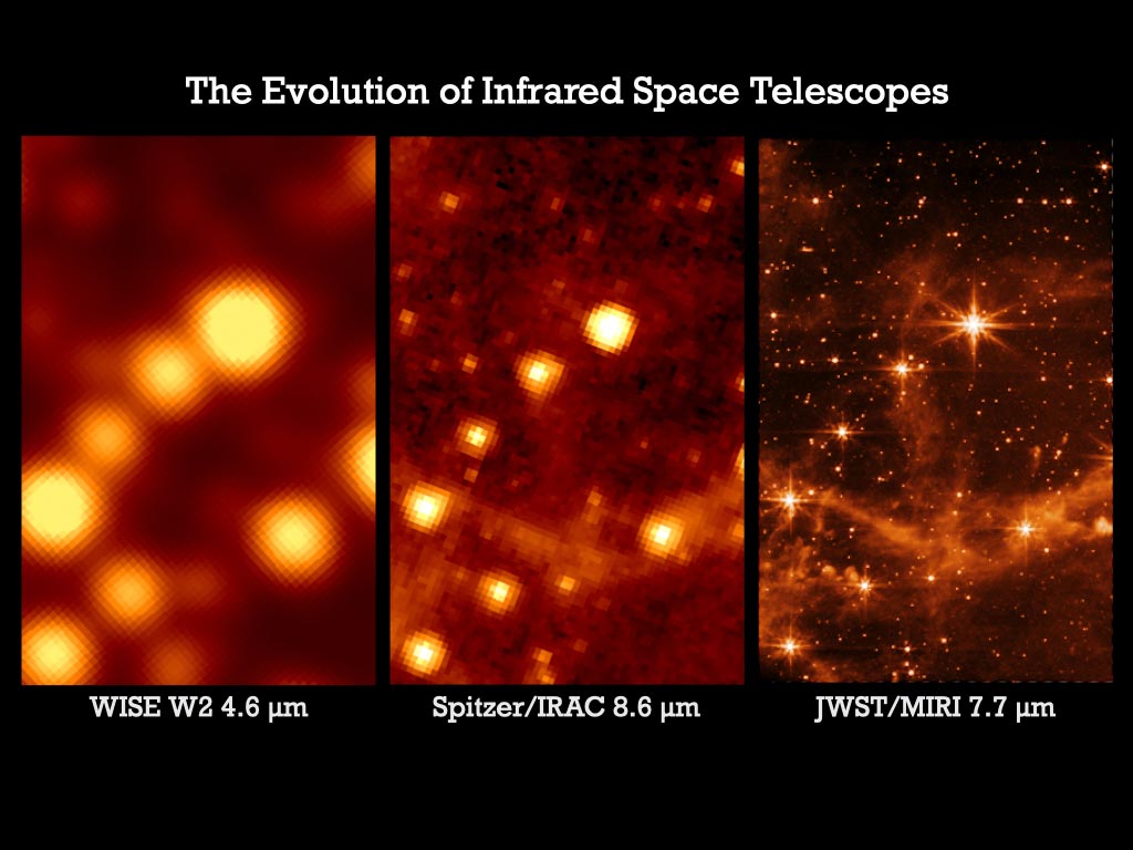 مقارنة صور التلسكوب الفضائي ويب المذهلة بمراصد الأشعة تحت الحمراء الأخرى