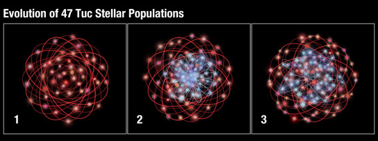 Evolution of Stars in Globular Cluster 47 Tucanae