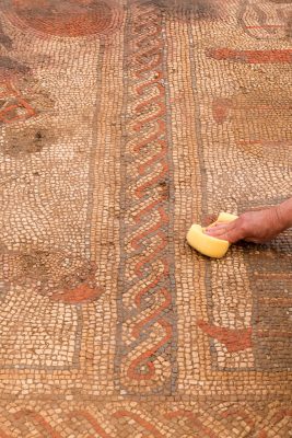 Excavating Rutland Mosaic