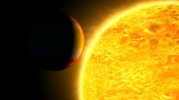 Exoplanet About to Transit Star