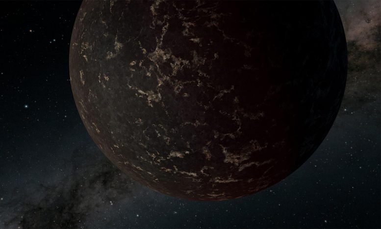 Exoplanet LHS 3844b Illustration
