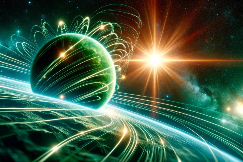 Exoplanet Magnetic Field Art