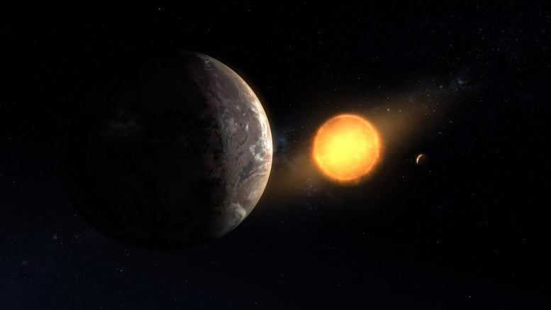 Exoplaneta orbitando estrela anã vermelha