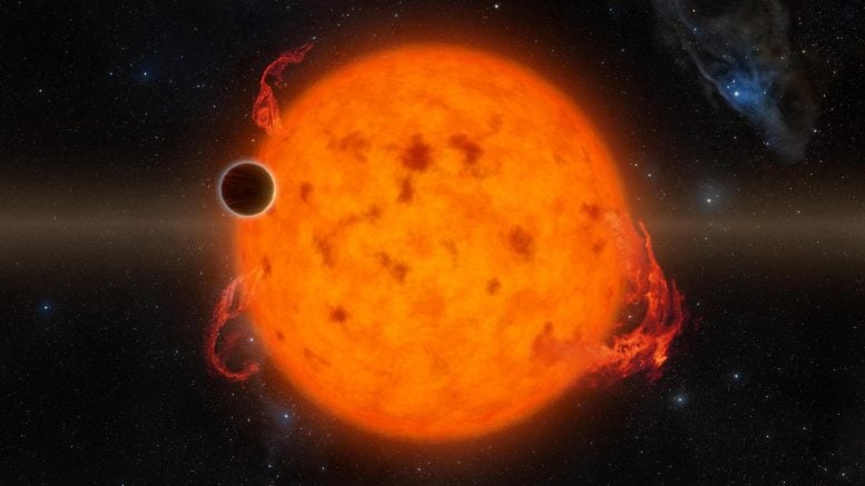 Exoplanet Orbits Youthful Star