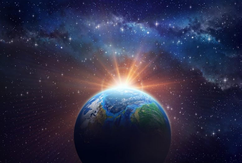 Exoplanet Sunrise Illustration