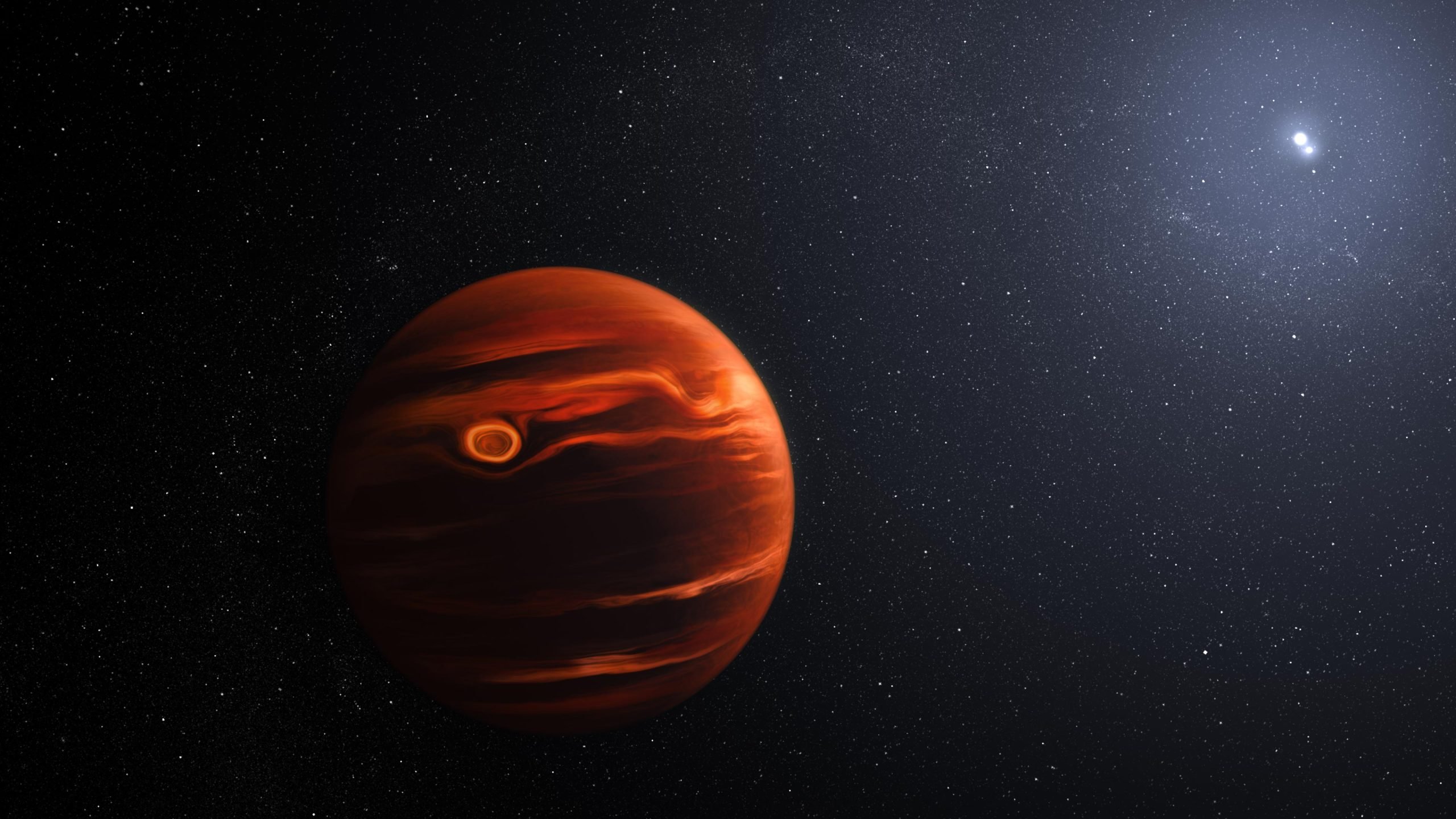 Exoplanet VHS 1256 b and Its Stars scaled
