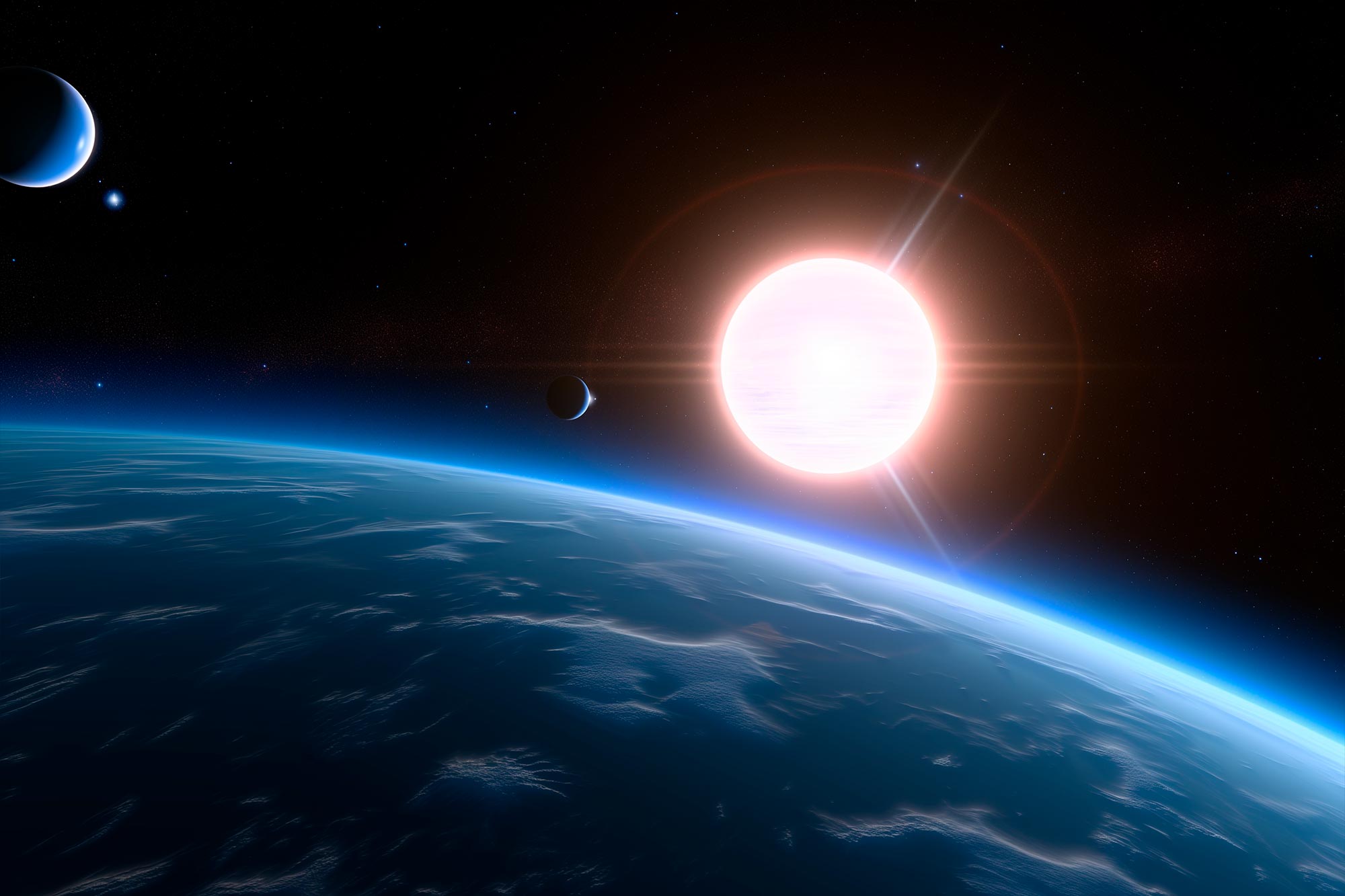 Hubble detecta vapor de agua en la atmósfera de un pequeño exoplaneta