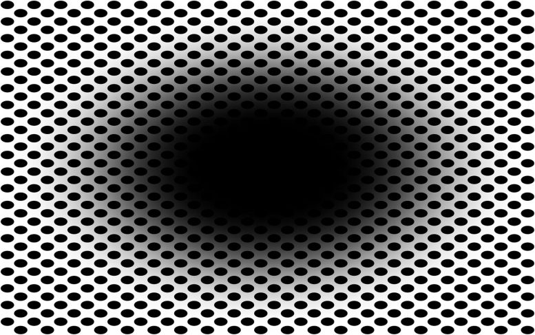 Expanding Hole Optical Illusion