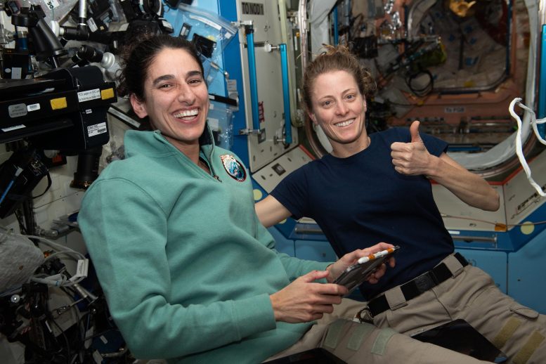 Expedition 70 Flight Engineers Jasmin Moghbeli and Loral O'Hara