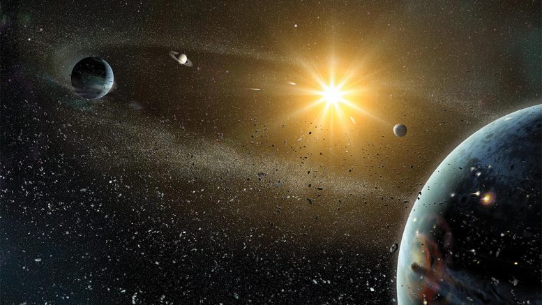 Extra Solar System That Is Crowded With Giant Planets