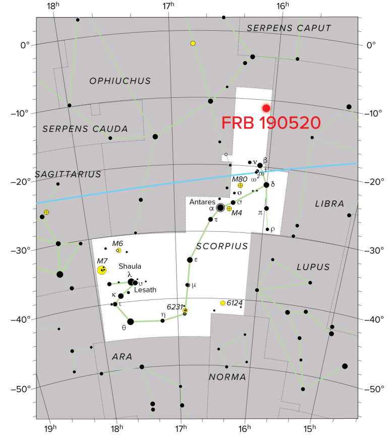 FRB 190520 Sky Map