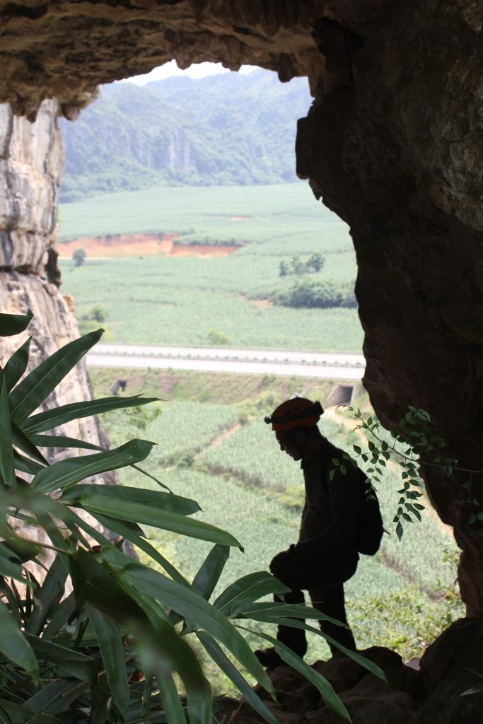 Facing out of Zhang Wang Cave
