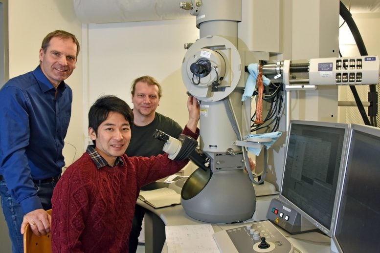 Dr Falko Langenhorst, Dr Toru Matsumoto and Dr Dennis Harries