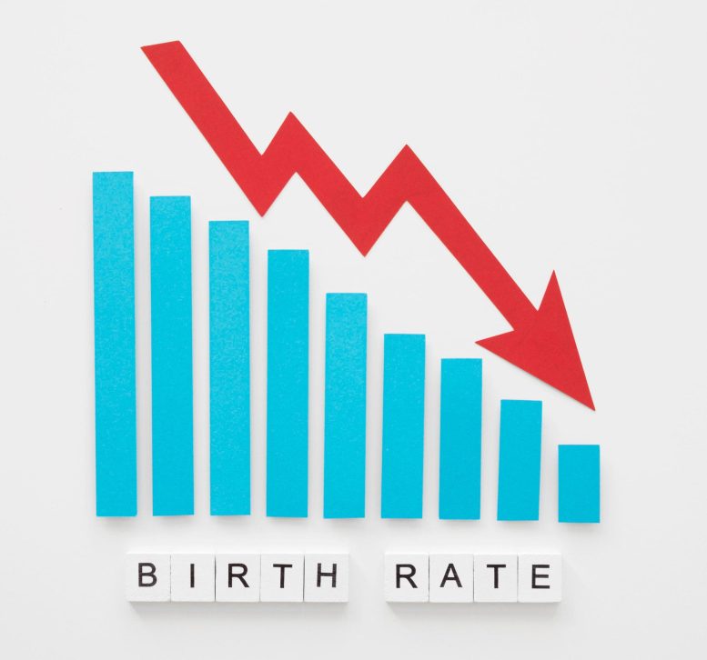 Falling Birth Rates Concept