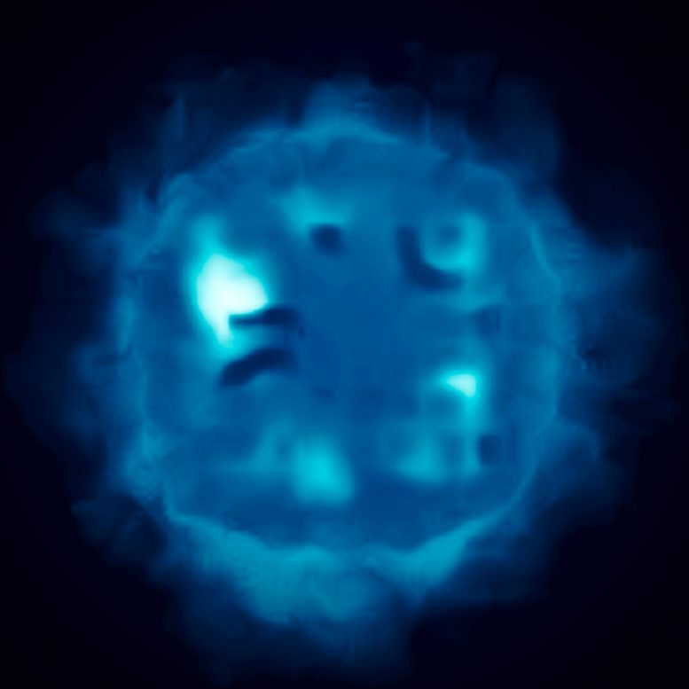 False Color Image Supernova Simulation