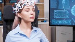 Female Brain Analysis Neuroscience Concept