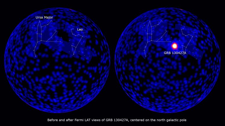 Fermi LAT Views Gamma Ray Burst GRB 130427A